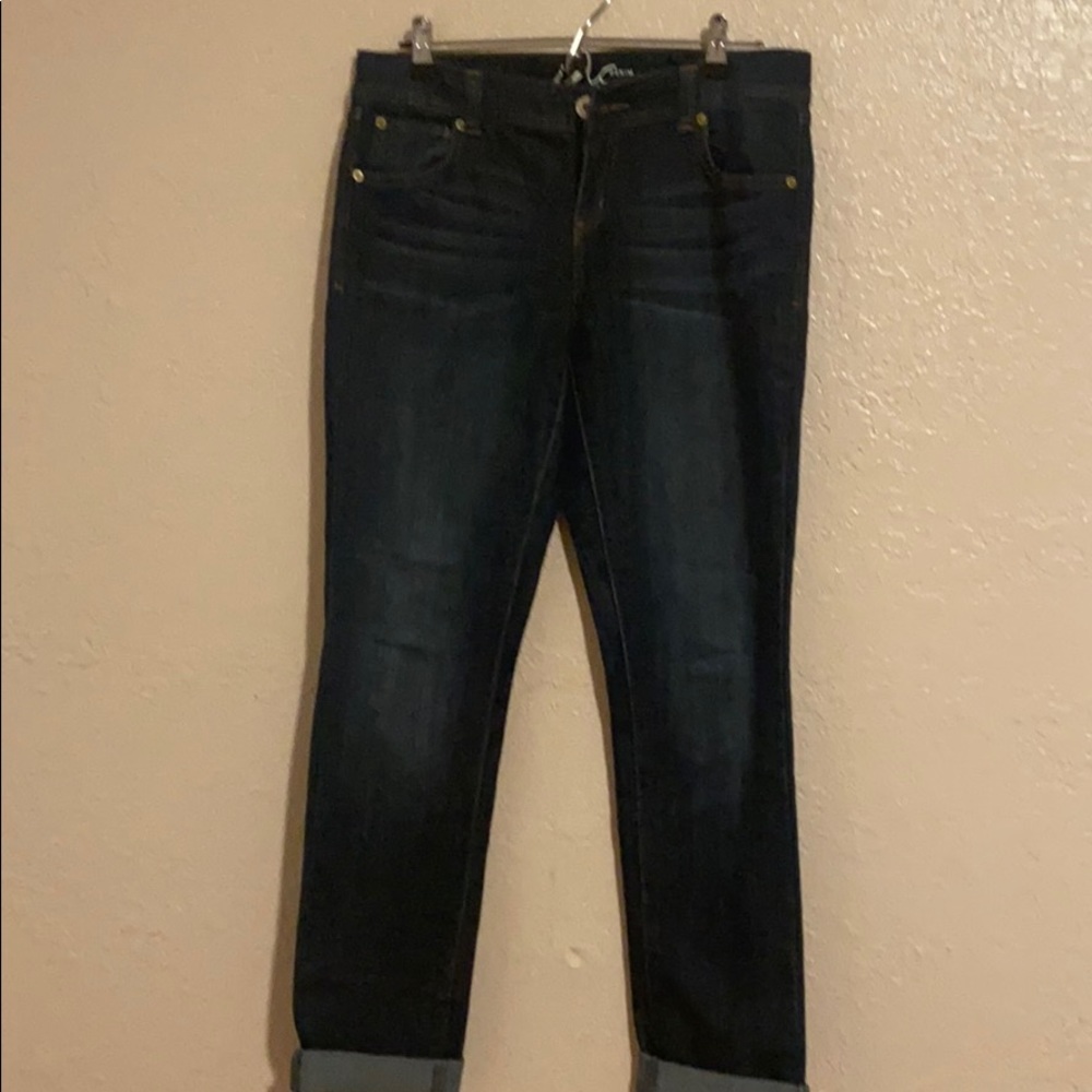 Skinny Leg Regular Fit Denim worn once